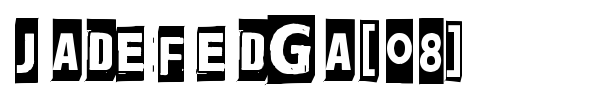 Jadefedga[08] font preview